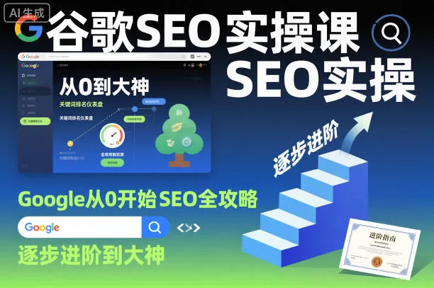 谷歌SEO实操课，Google从0开始SEO全攻略，逐步进阶到大神-来缘阁