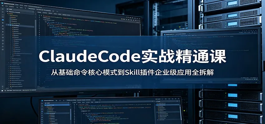 ClaudeCode实战精通课:从基础命令核心模式到Skill插件企业级应用全拆解-来缘阁