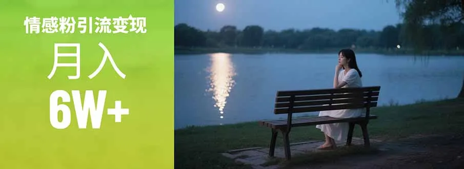 情感粉引流变现实操课：单月变现6w+，情感粉引流变现实操课-来缘阁