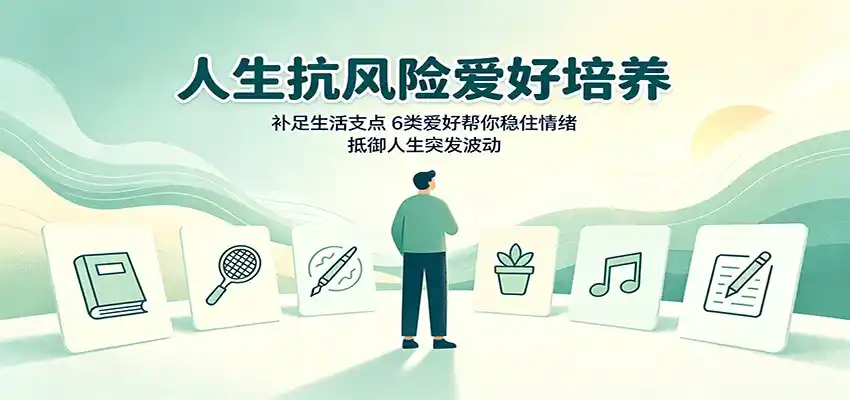 人生抗风险爱好培养：补足生活支点，6类爱好帮你稳住情绪，抵御人生突发波动-来缘阁