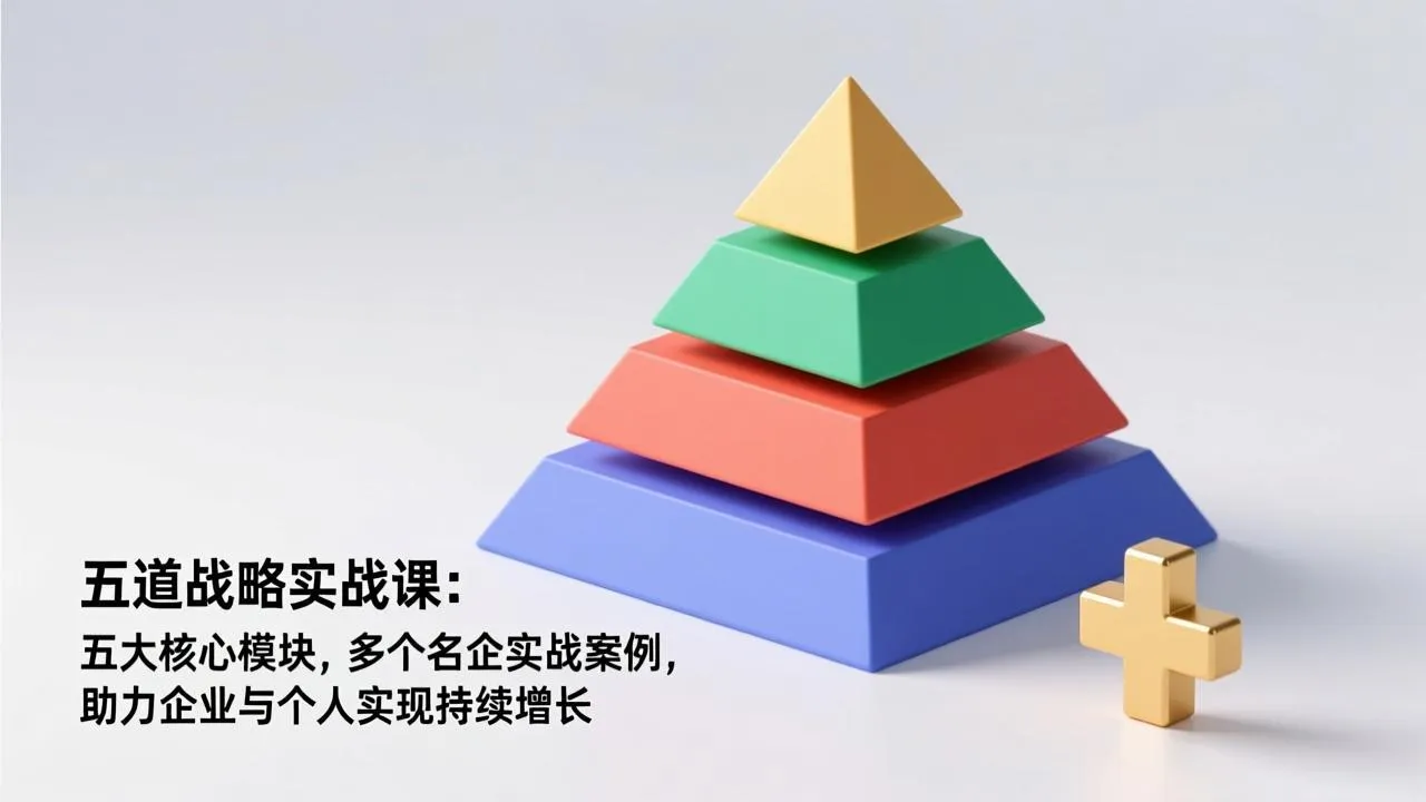 五道战略实战课：五大核心模块，多个名企实战案例，助力企业与个人实现持续增长-来缘阁