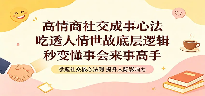 高情商社交成事心法：吃透人情世故底层逻辑，秒变懂事会来事高手-来缘阁