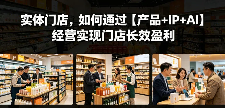 实体门店，如何通过【产品+IP+AI】经营实现门店长效盈利-来缘阁