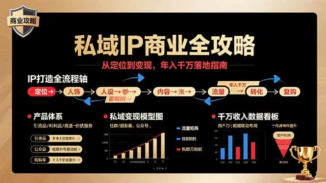 私域IP商业全攻略，从定位到变现，年入千万落地指南-来缘阁