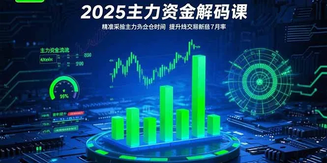 2025主力资金解码课：精准捕捉主力建仓时机，提升短线交易胜率(更新7月-来缘阁