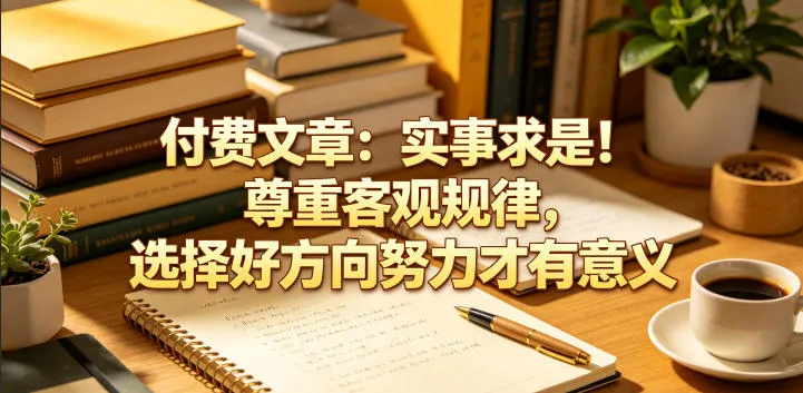 付费文章：实事求是！尊重客观规律，选择好方向努力才有意义-来缘阁