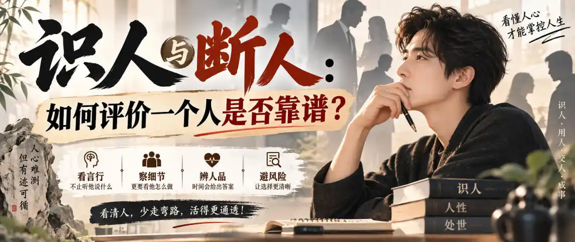 付费文章:识人与断人:如何评价一个人是否靠谱?-来缘阁
