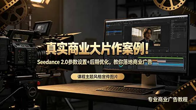 真实商业大片作案例!Seedance 2.0参数设置+后期优化,教你落地商业广告-来缘阁