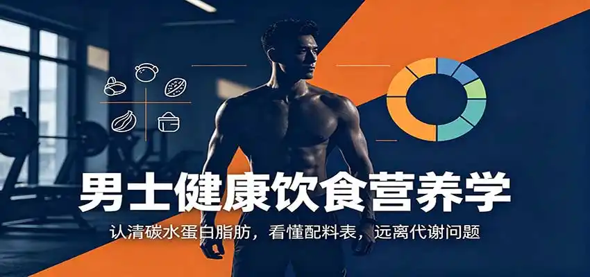 男士健康饮食营养学：认清碳水蛋白脂肪，看懂配料表，远离代谢问题-来缘阁