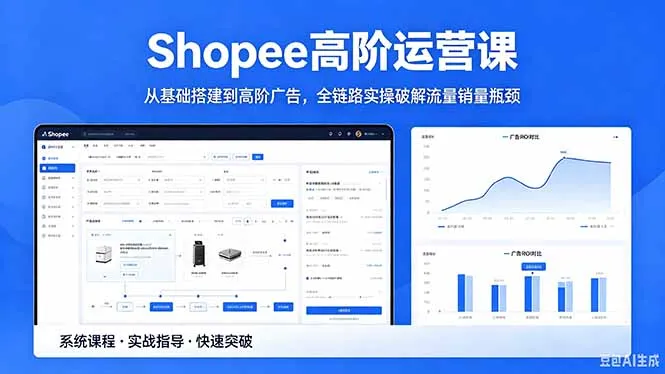 Shopee高阶运营课-2026年5月更新,从基础搭建到高阶广告,全链路实操破解流量销量瓶颈-来缘阁