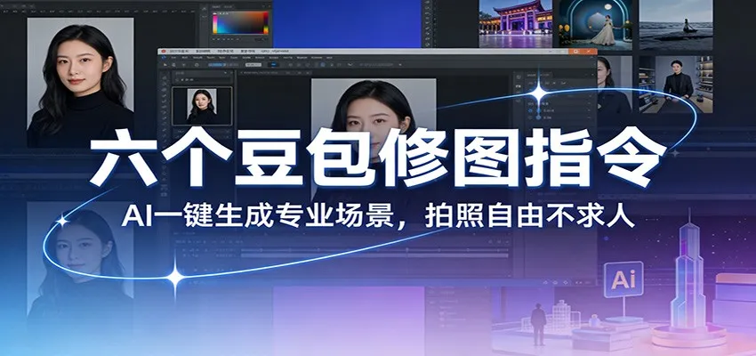 六个豆包修图指令：AI 一键生成专业场景，拍照自由不求人-来缘阁