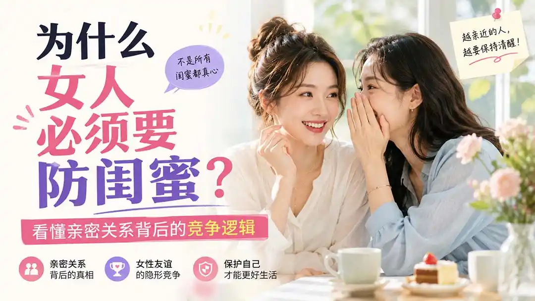 付费文章：为什么女人必须要防闺蜜？看懂亲密关系背后的竞争逻辑-来缘阁