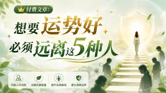 付费文章:想要运势好,必须远离这5种人-来缘阁