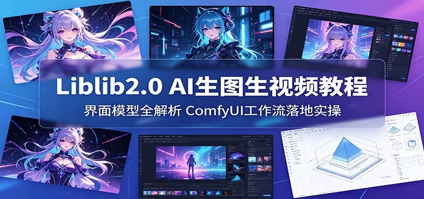 Liblib2.0 AI生图生视频教程：界面模型全解析，ComfyUI工作流落地实操-来缘阁
