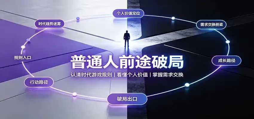 普通人前途破局：认清时代游戏规则，看懂个人价值，掌握需求交换-来缘阁