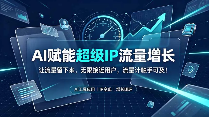 AI赋能超级IP流量增长:让流量留下来,无限接近用户,流量计触手可及!-来缘阁