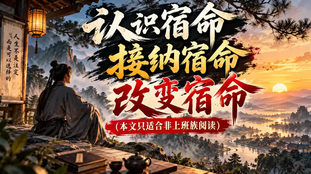 某公众号付费文章:认识宿命,接纳宿命,改变宿命(本文只适合非上班族阅读)-来缘阁
