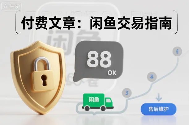 付费文章：闲鱼交易指南，怎么才能降低被坑被马扁的概率-来缘阁