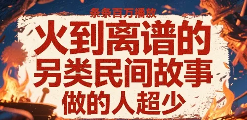火到离谱的另类民间故事，条条百W播放，做的人超少-来缘阁
