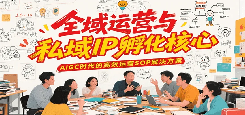 全域运营与私域IP孵化核心，AIGC时代的高效运营SOP解决方案-来缘阁