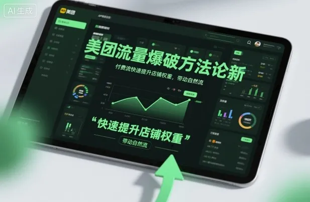 美团流量爆破方法论，付费流快速提升店铺权重，带动自然流-来缘阁