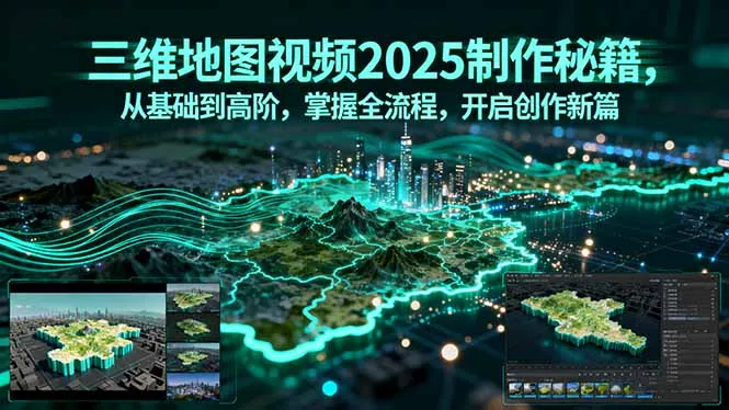 三维地图视频2025制作秘籍,从基础到高阶,掌握全流程,开启创作新篇-来缘阁