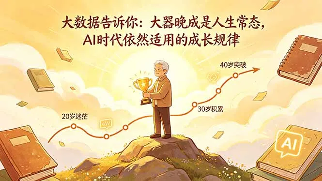 付费文章：大数据告诉你：大器晚成是人生常态，AI 时代依然适用的成长规律-来缘阁
