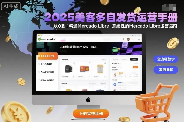 2025美客多自发货运营手册：从0到1精通Mercado Libre，系统性的Mercado Libre运营指南-来缘阁
