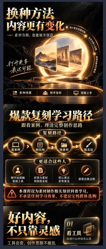 素材制作知识课，爆款复刻Codex短视频自动化，从素材拆解到创意表达，让AI自动“干活”，而不是只会回答问题-来缘阁