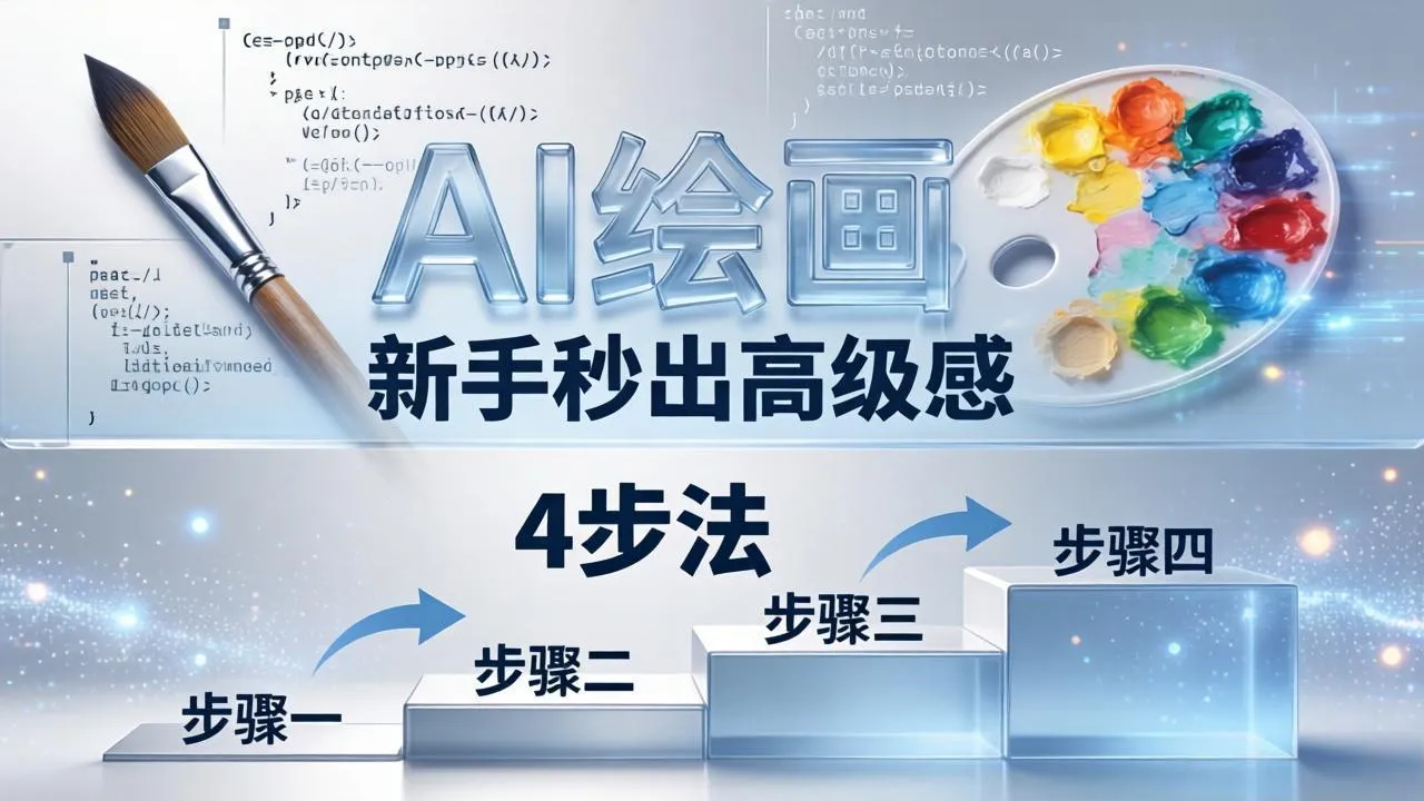 AI绘画入门别再硬磕了！即梦4步法：万能提示词公式+BRTR框架，新手秒出高级感-来缘阁