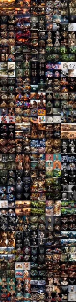 460+专业Midjourney珠宝摄影AI提示词戒指，项链-耳环-手链-宝石等，立即开始创作珠宝艺术-来缘阁