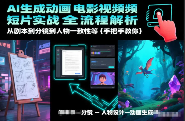 AI生成动画电影视频短片实战全流程解析，从剧本到分镜到人物一致性等手把手教你-来缘阁