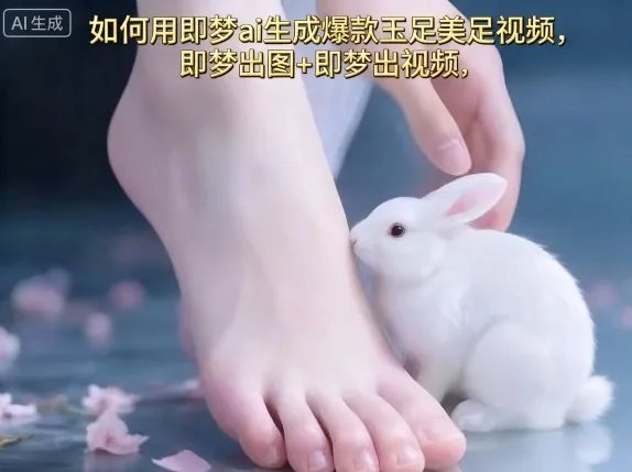 如何用即梦ai生成爆款玉足美足视频，即梦出图+即梦出视频，快速涨粉-来缘阁
