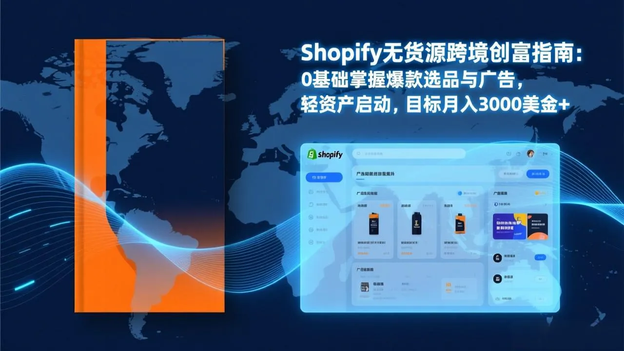 Shopify爆款打法实战:从选品到广告投放,复制爆款模型,驱动独立站月销售额破万刀-来缘阁