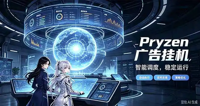 Pryzen广告全自动挂机给自己一个交代，门槛低，零基础小白也可以快速上手-来缘阁