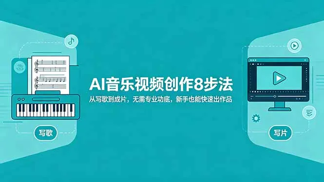 AI音乐视频创作8步法：从写歌到成片，无需专业功底，新手也能快速出作品-来缘阁