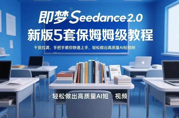 即梦Seedance2.0新版5套保姆级教程，干货拉满，手把手教你快速上手，轻松做出高质量AI短视频-来缘阁