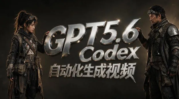 GPT5.6+Codex自动化生成视频全流程实战,从提示词设计、角色设定、封面海报,到视频生成思路与自动化工作流