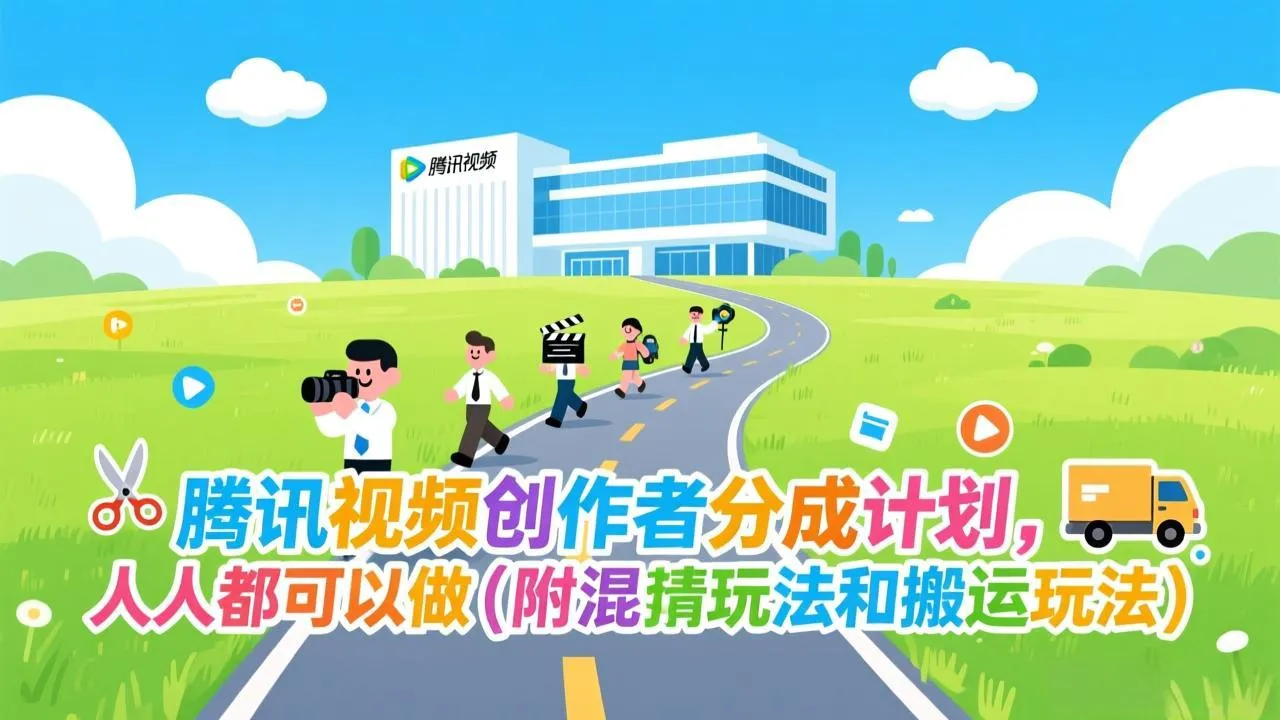 腾讯视频创作者分成计划，人人都可以做(附混剪玩法和搬运玩法-来缘阁