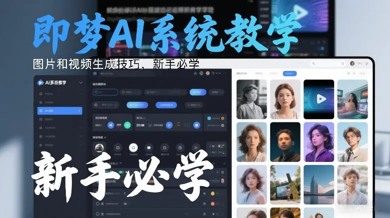即梦AI系统教学，图片和视频生成技巧，新手必学-来缘阁