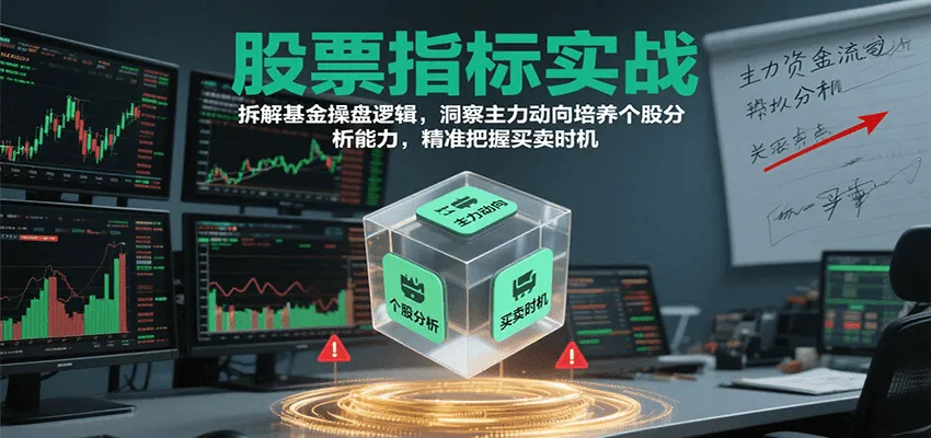 股票指标实战，基金操盘逻辑拆解，洞察主力动向培养个股分析能力把握买卖时机(更新)-来缘阁