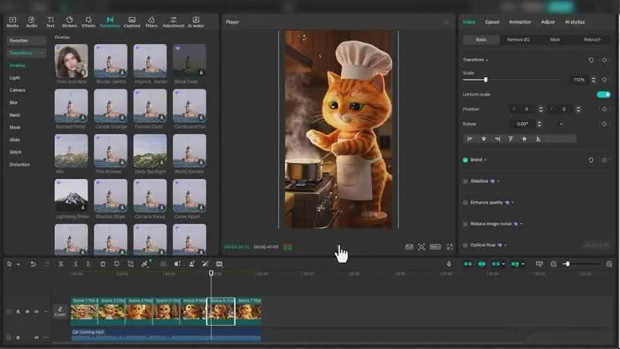 橘猫打工AI视频创作课：从提示词生成到剪辑发布，玩转抖音社媒爆款内容-来缘阁