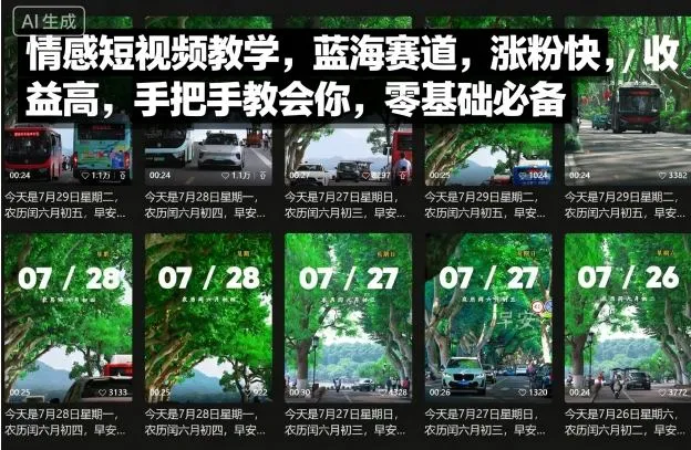 情感短视频教学，蓝海赛道，涨粉快，收益高，手把手教会你，零基础必备-来缘阁