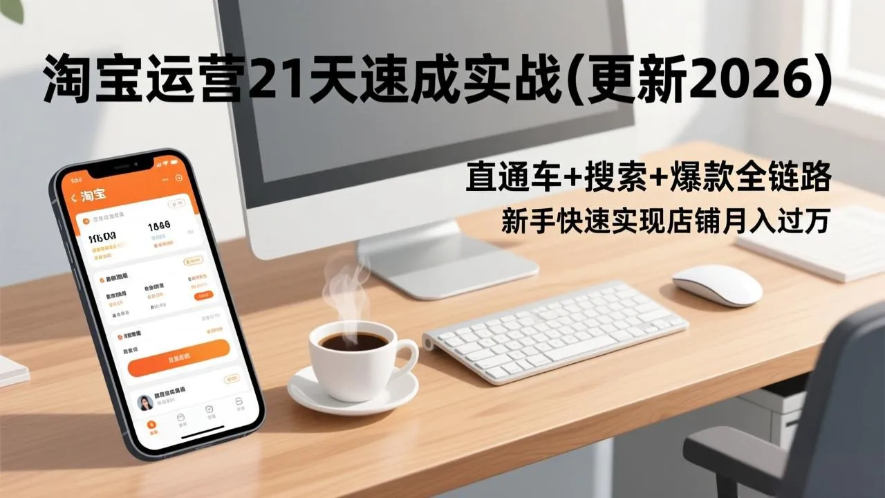 淘宝运营21天速成实战(更新2026-来缘阁