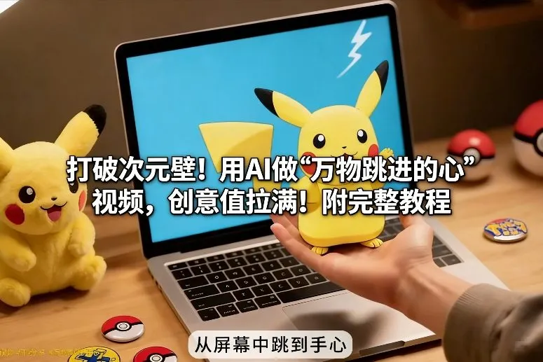 打破次元壁!用AI做【万物跳进手心】视频,创意值拉满!附完整教程-来缘阁