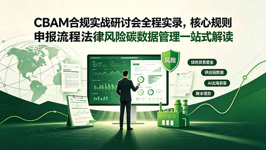 CBAM合规实战研讨会全程实录,核心规则申报流程法律风险碳数据管理一站式解读-来缘阁