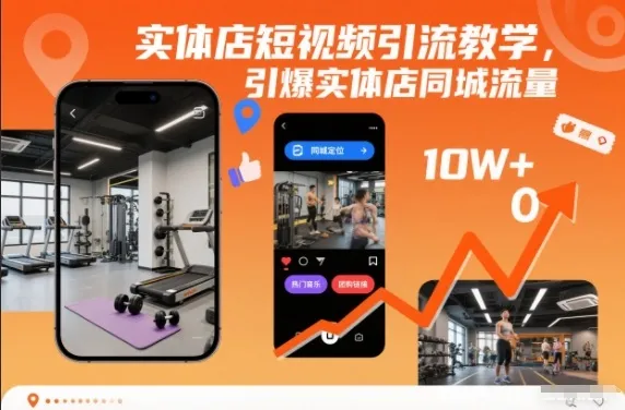 实体店短视频引流教学，引爆实体店同城流量-来缘阁