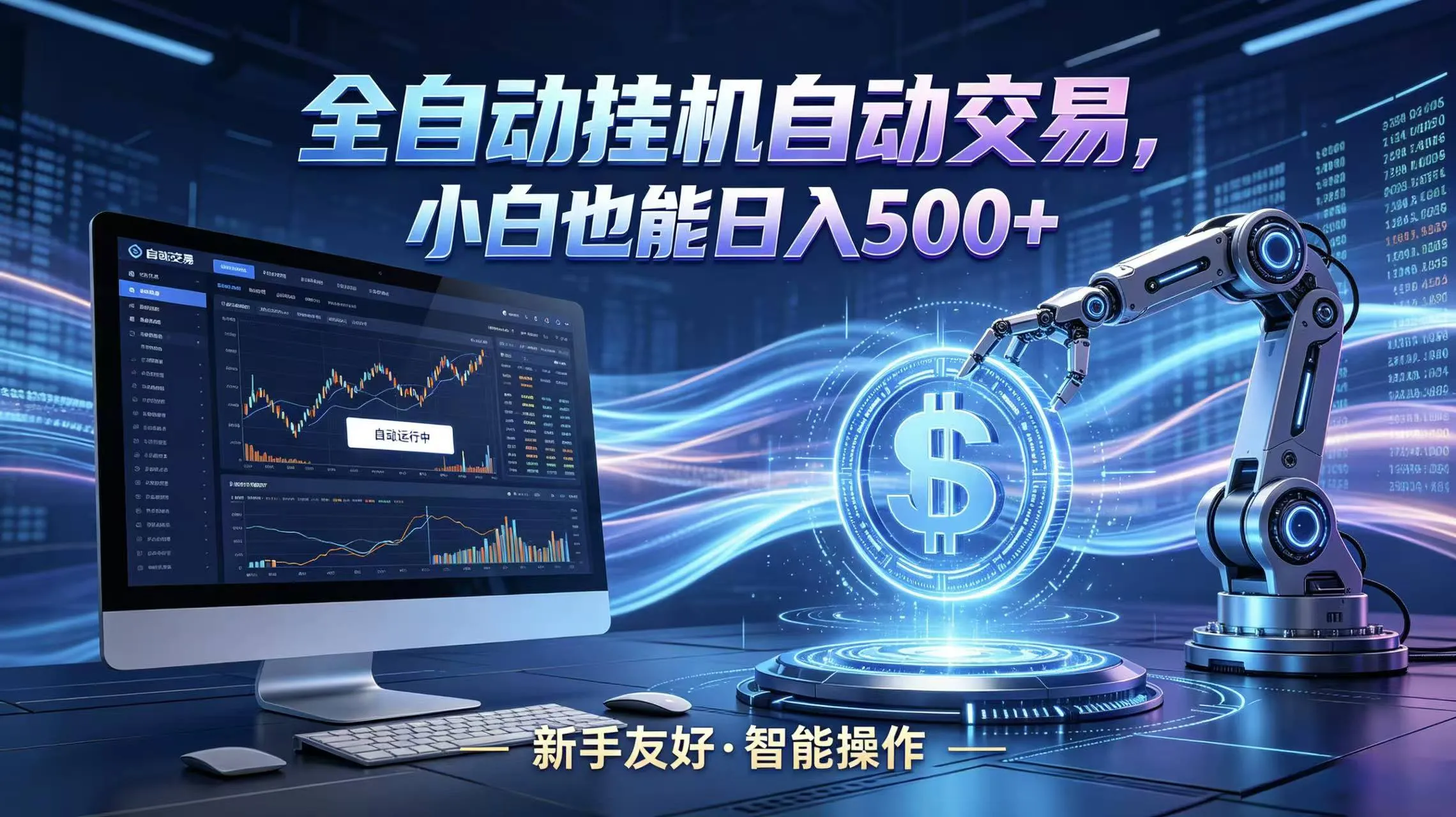 全新智能化交易助手，傻瓜式操作，小白也能快速上手，轻松实现日入500+-来缘阁