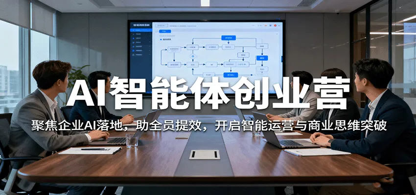 AI智能体创业营：聚焦企业AI落地，助全员提效，开启智能运营与商业思维突破-来缘阁