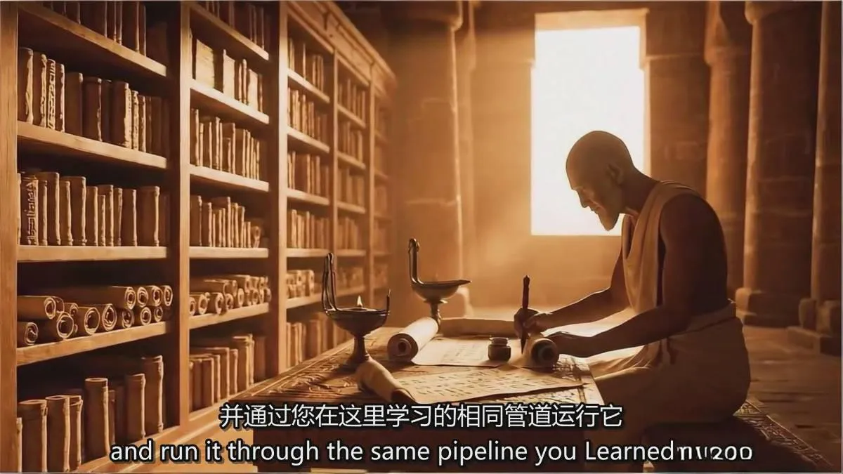 AI电影制作终极指南：从创意到成片，系统掌握智能影视全流程实战课(中英字幕-来缘阁